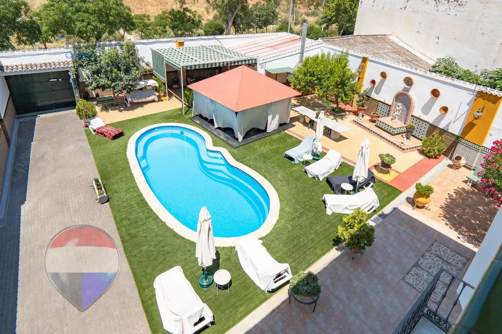 Swimming pool of Houses for sale in Cuevas Bajas  with Heating, Private garden and Swimming Pool