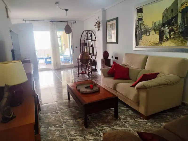 Sala de estar de Apartamento en venta en Cullera con Terraza, Trastero y Horno