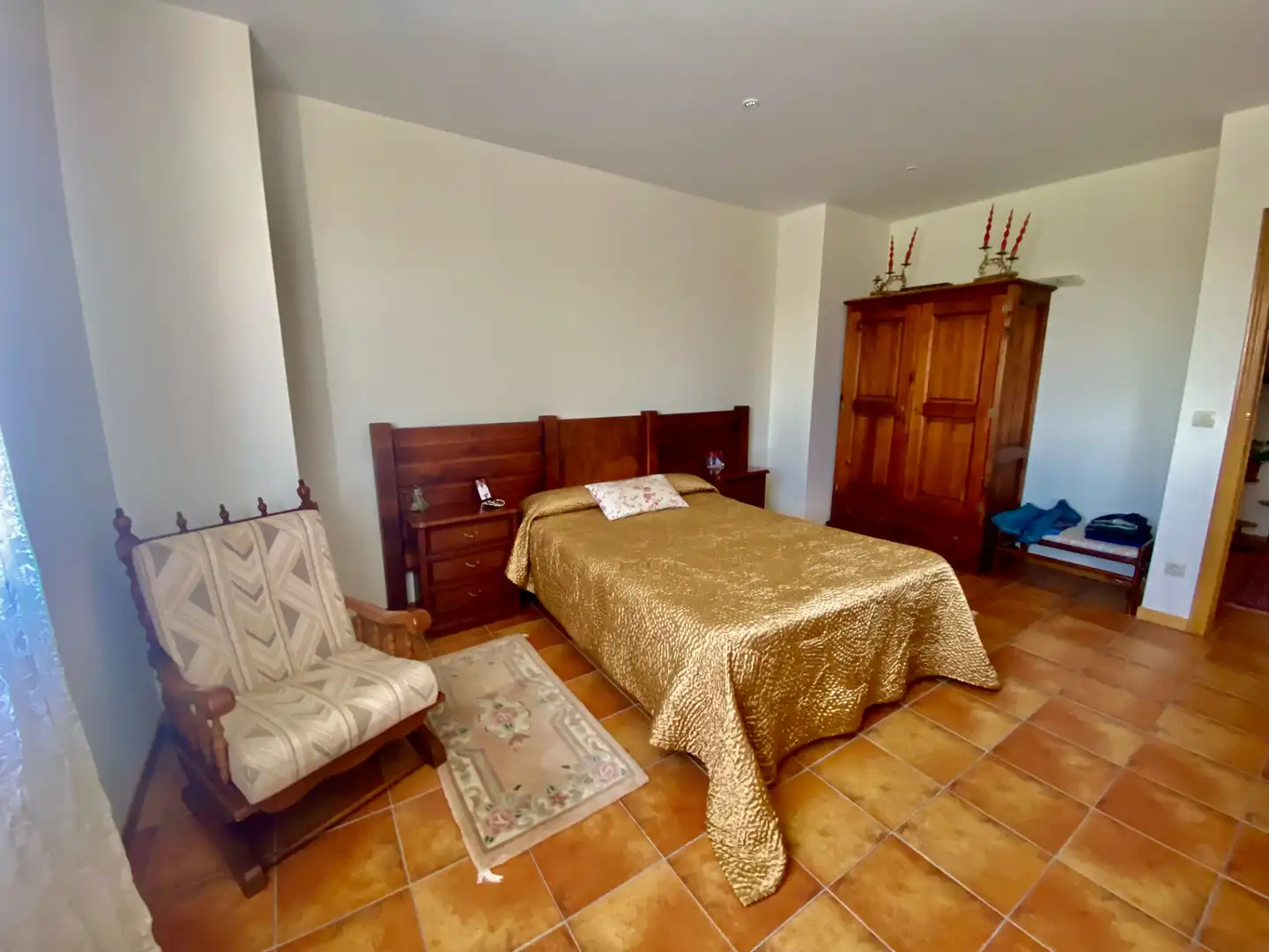 Schlafzimmer von Haus oder Chalet zum Verkauf in Vera de Moncayo mit Klimaanlage, Heizung und Privatgarten