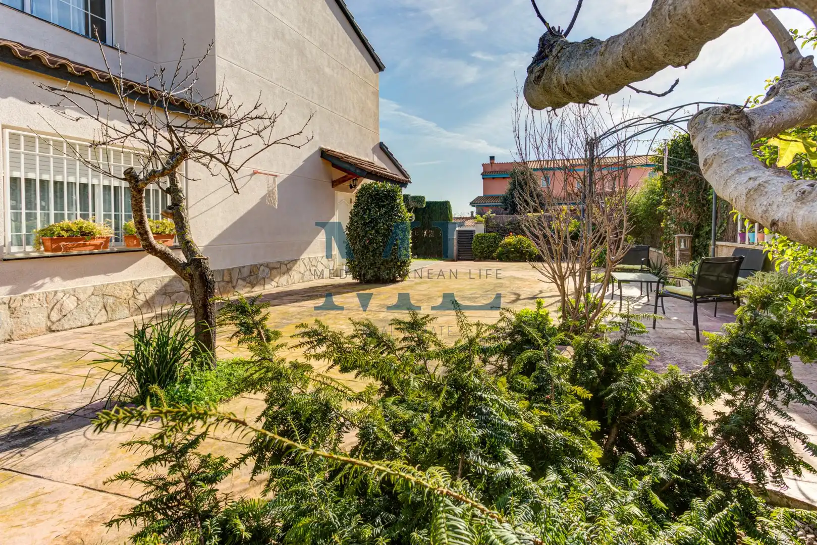 Jardí de Casa o xalet en venda en Cubelles amb Calefacció i Piscina