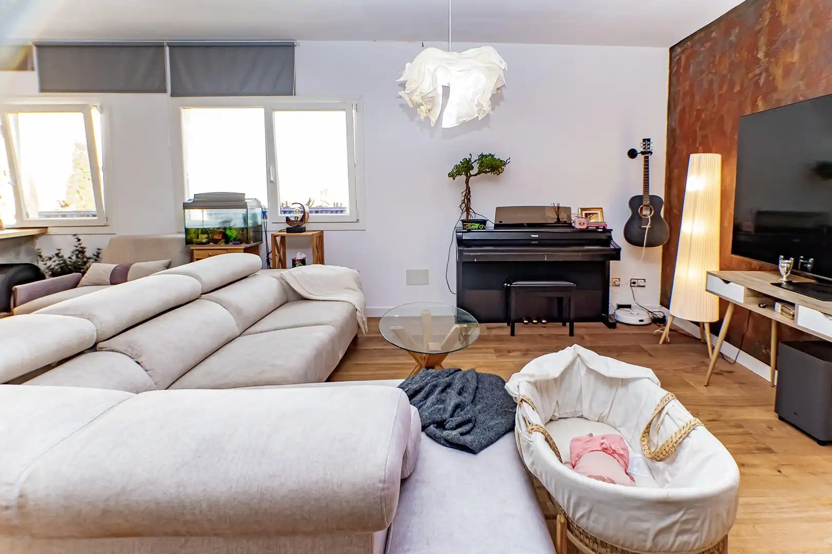 Sala d'estar de Casa adosada en venda en Vícar amb Aire condicionat, Calefacció i Jardí privat