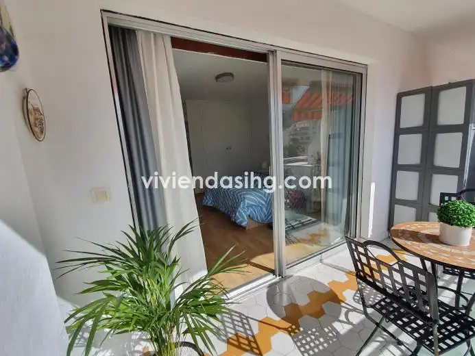 Balcony of Study for rent in Puerto de la Cruz  with Terrace, Furnished and Washing machine