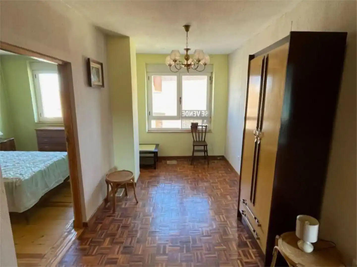 Bedroom of Flat for sale in Gradefes  with Parquet flooring and Furnished