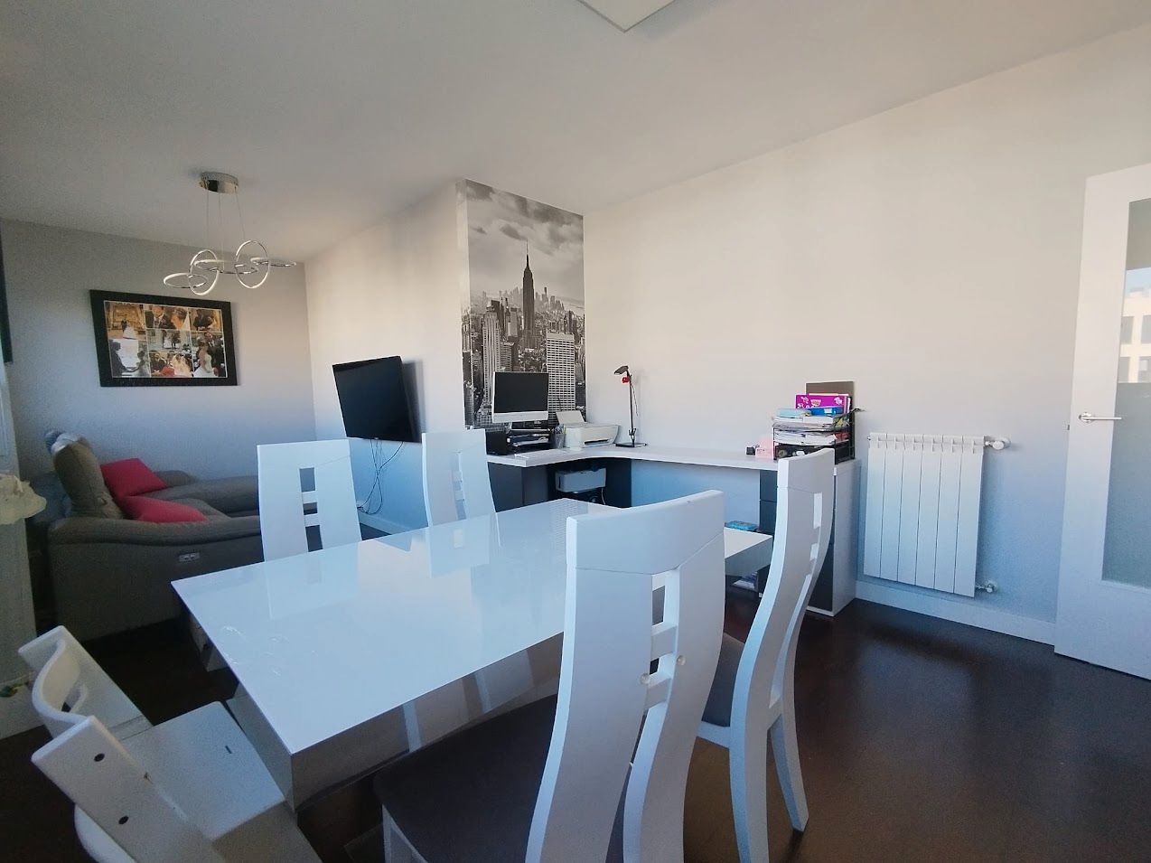 Dining room of Flat for sale in  Madrid Capital  with Air Conditioner, Heating and Storage room