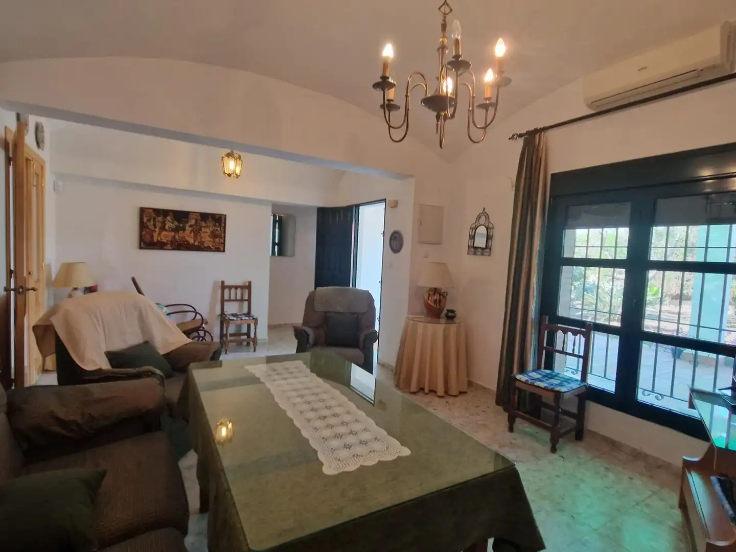 Sala de estar de Finca rústica en venta en Jerez de la Frontera con Aire acondicionado, Calefacción y Piscina