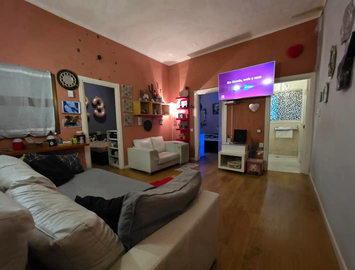 Sala de estar de Local en venta en Barcelona con Aire acondicionado, Parquet y Amueblado