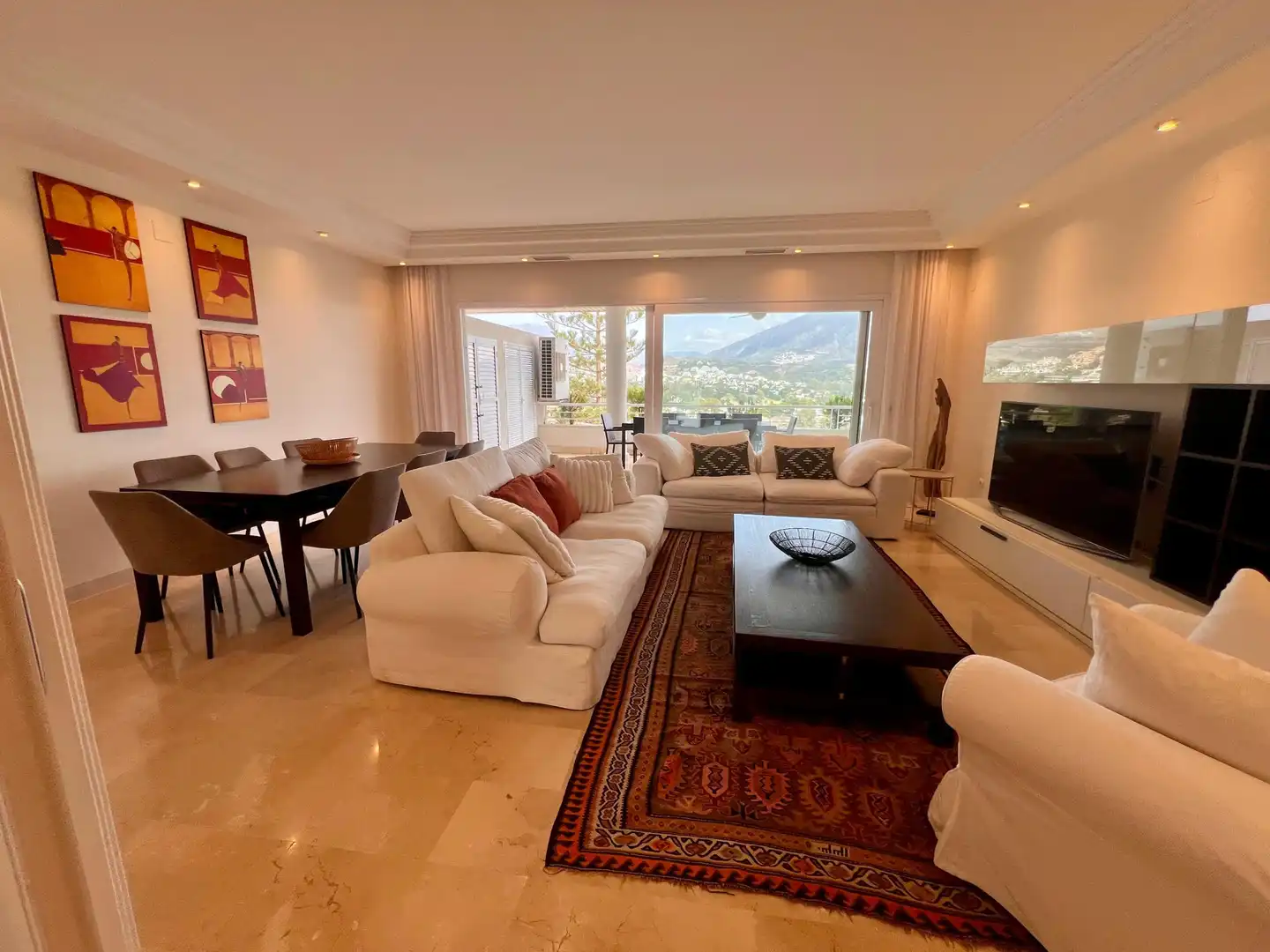 Living room of Apartments for rent in Marbella  with Air Conditioner, Heating and Terrace