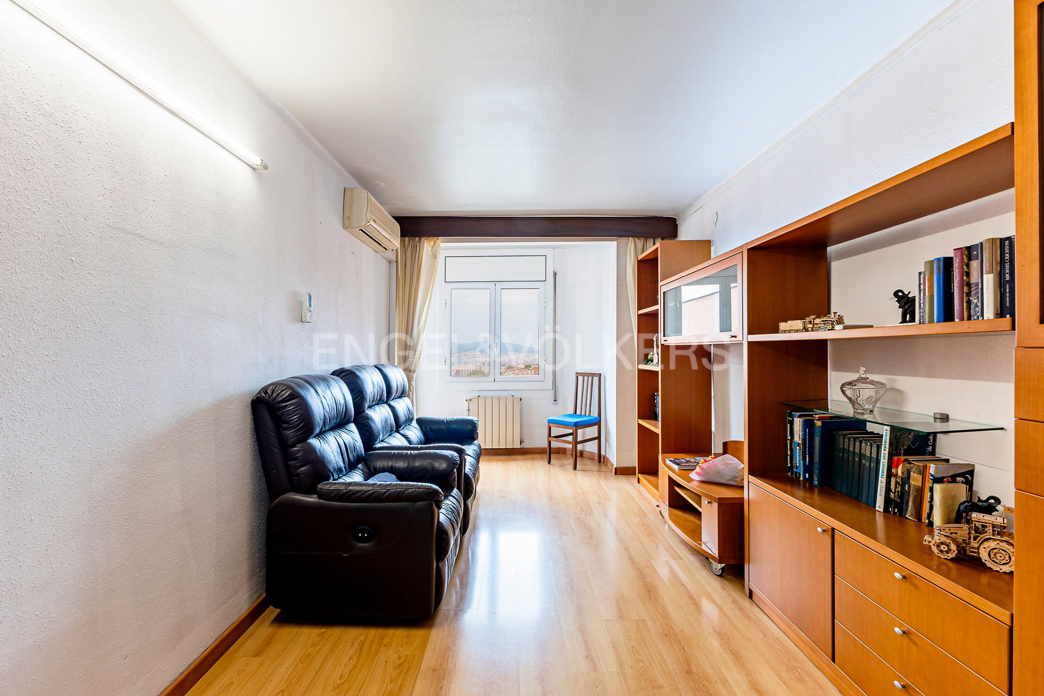 Sala d'estar de Apartament en venda en  Barcelona Capital amb Aire condicionat, Calefacció i Parquet