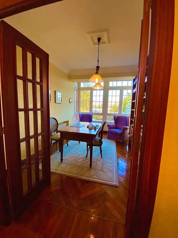 Dining room of Houses for sale in Torrelavega   with Private garden, Parquet flooring and Terrace