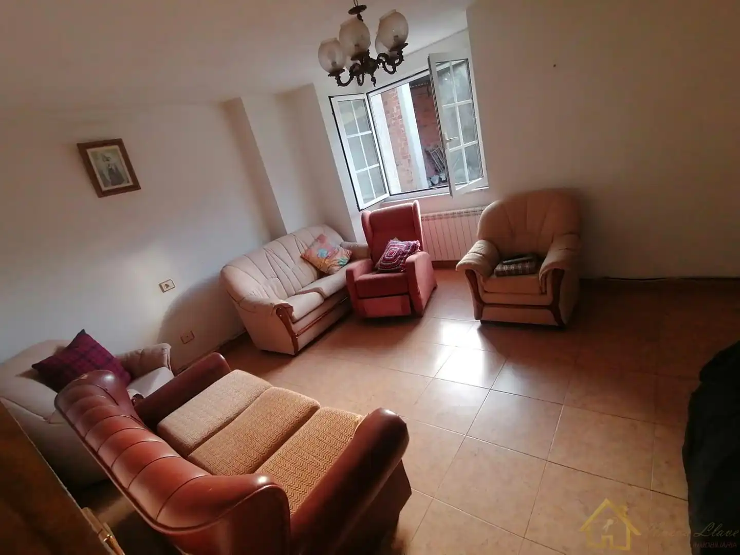 Living room of Houses for sale in Castroverde  with Heating, Storage room and Furnished