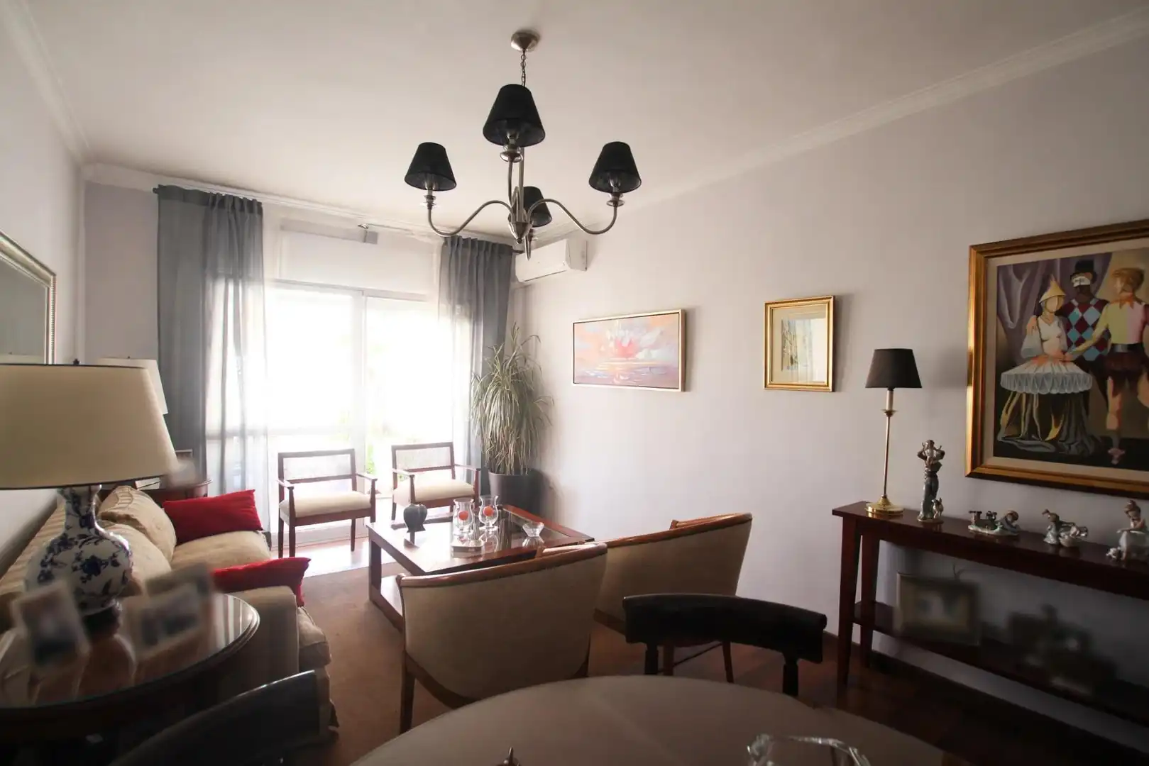 Wohnzimmer von Wohnung zum Verkauf in Jerez de la Frontera mit Klimaanlage, Parkett und Terrasse