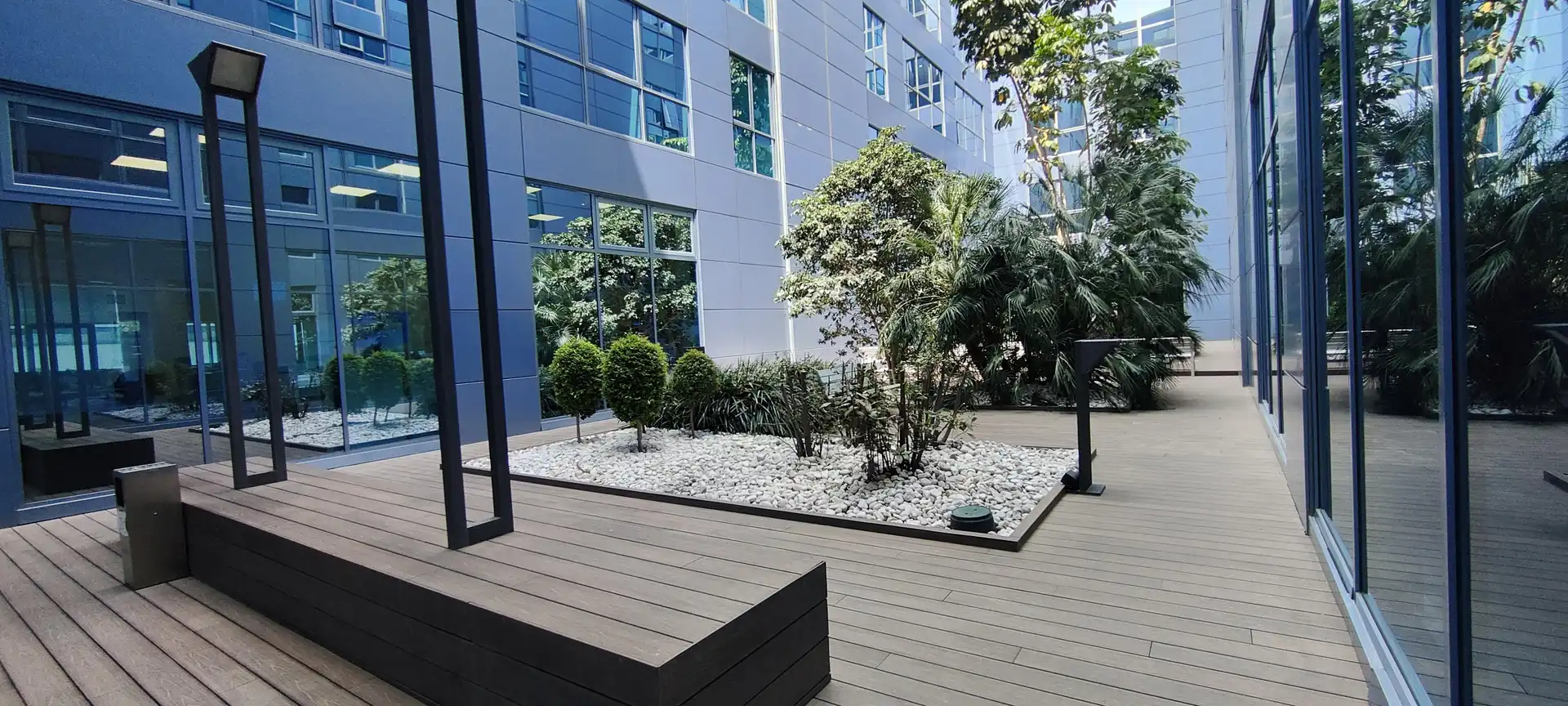Terrace of Office for rent in Sant Just Desvern  with Air Conditioner, Heating and Internet