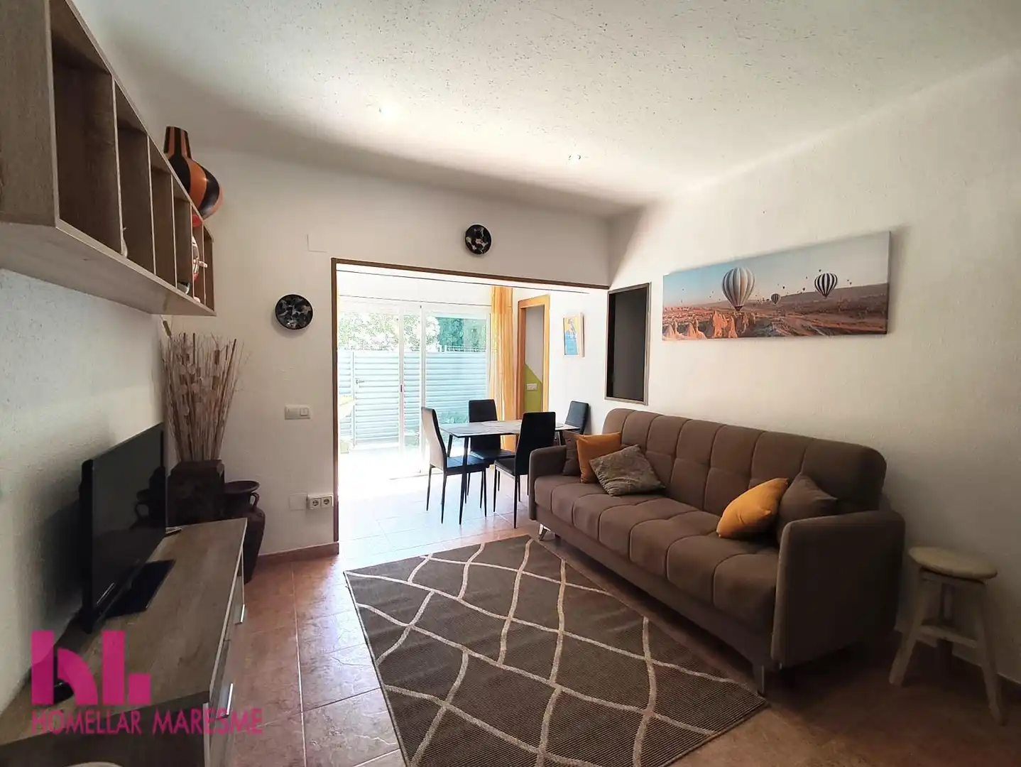 Living room of Flat for sale in Santa Susanna  with Terrace and Community pool