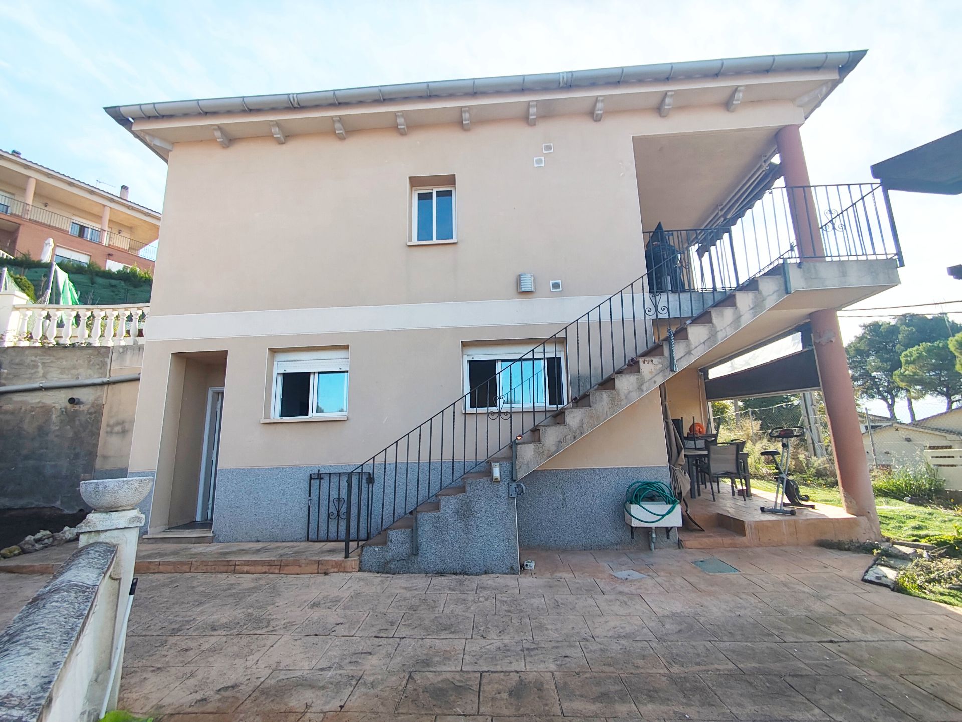 Exterior view of House or chalet for sale in El Bruc  with Parquet flooring, Storage room and Oven