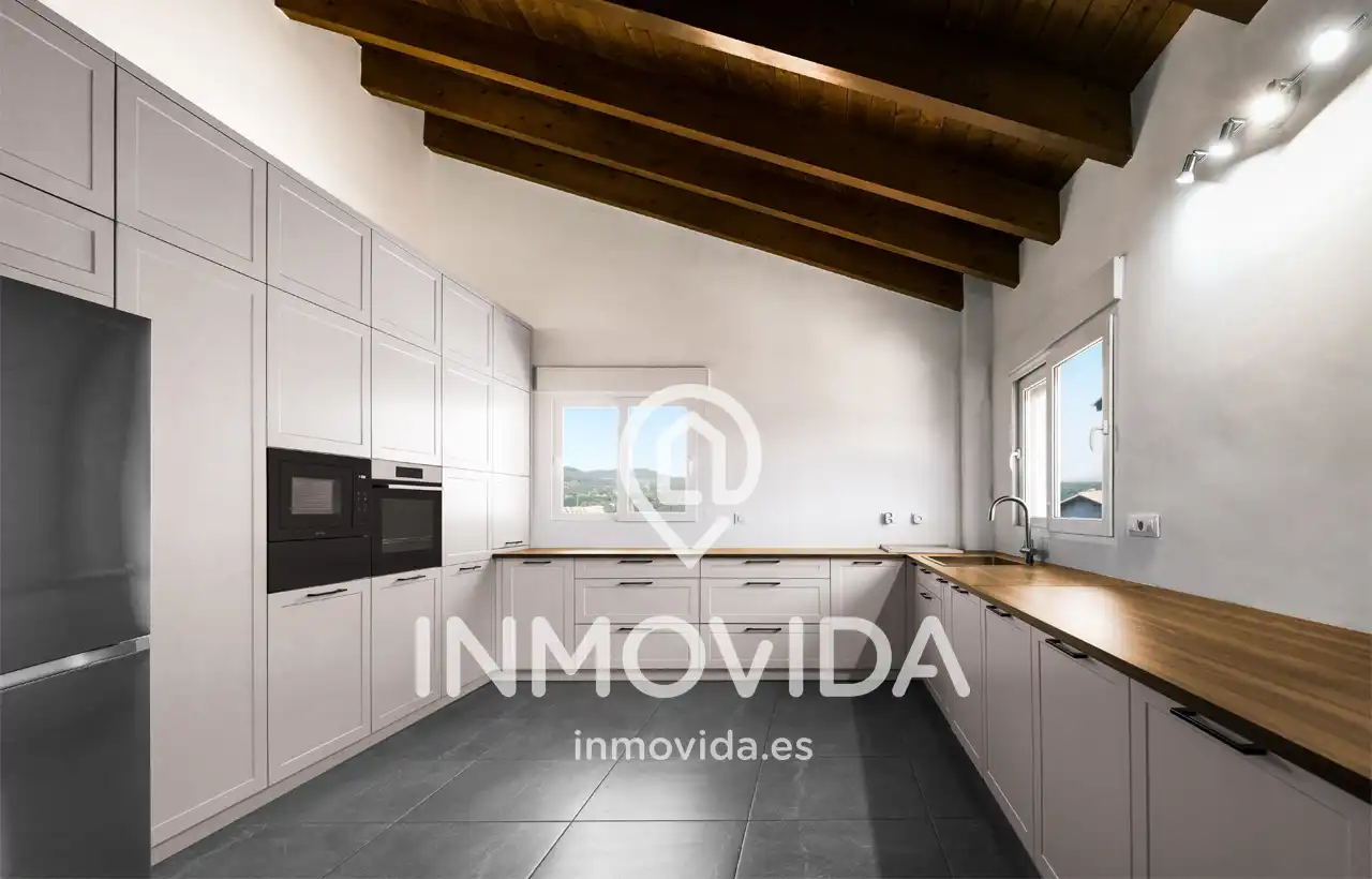 Cuina de Casa o xalet en venda en L'Énova amb Aire condicionat, Jardí privat i Terrassa