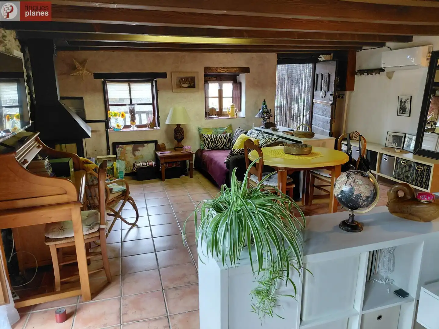 Living room of Country homes for sale in Arsèguel  with Air Conditioner and Terrace