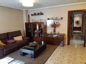 Living room of Flat for sale in  Valencia Capital  with Air Conditioner, Terrace and Furnished