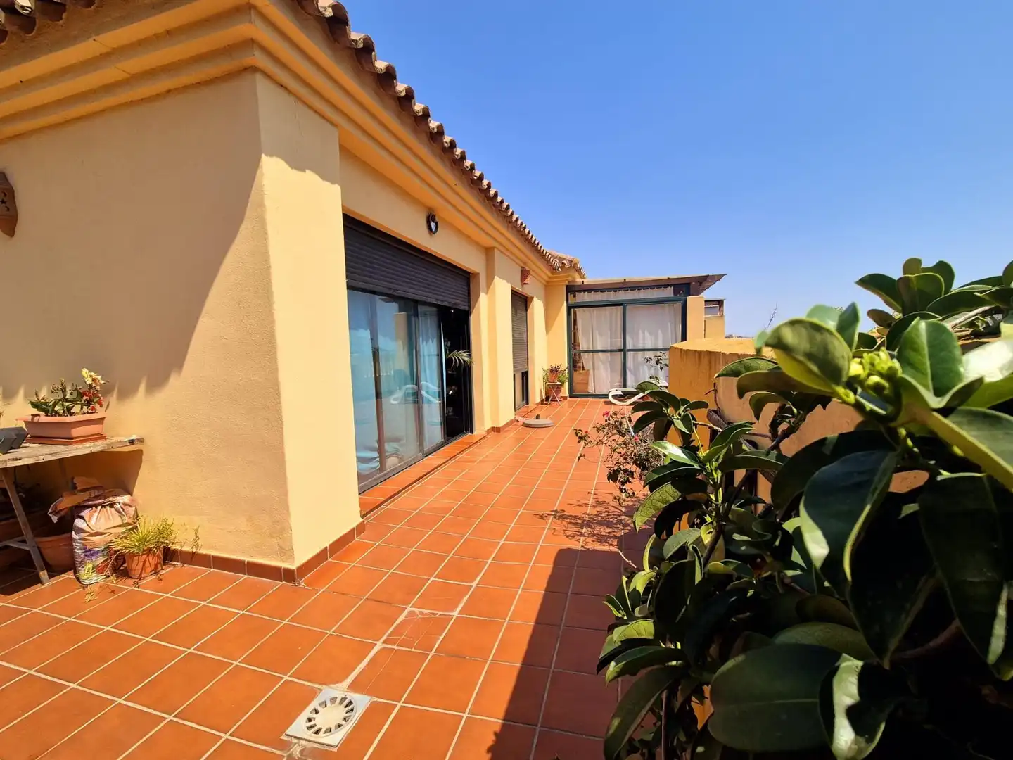 Terrasse von Dachboden zum Verkauf in Mijas mit Privatgarten, Terrasse und Gemeinschaftspool