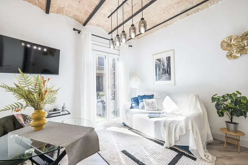 Living room of Flat for sale in Barcelona  with Air Conditioner and Heating