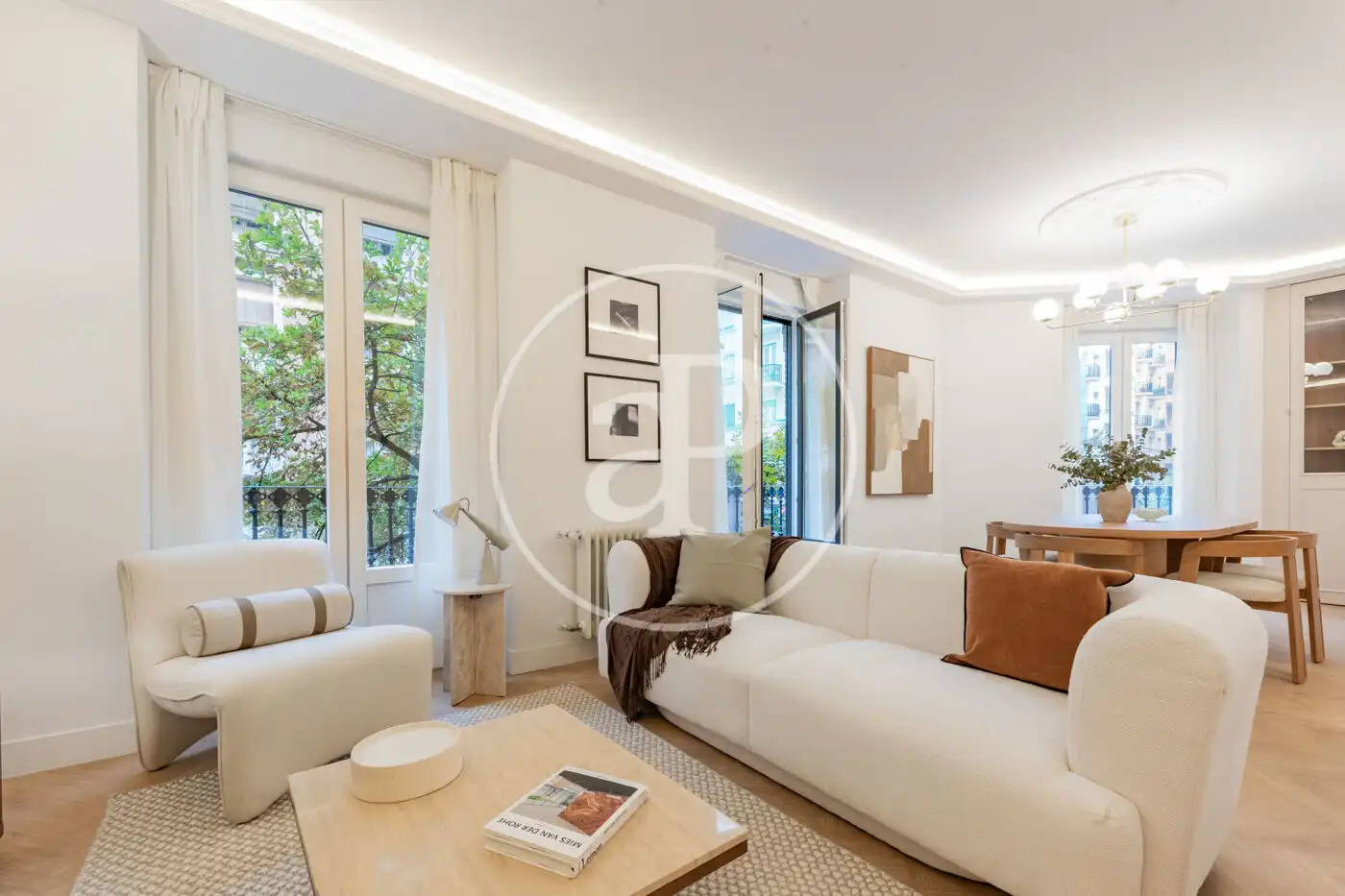 Living room of Flat for sale in Barrio de Salamanca