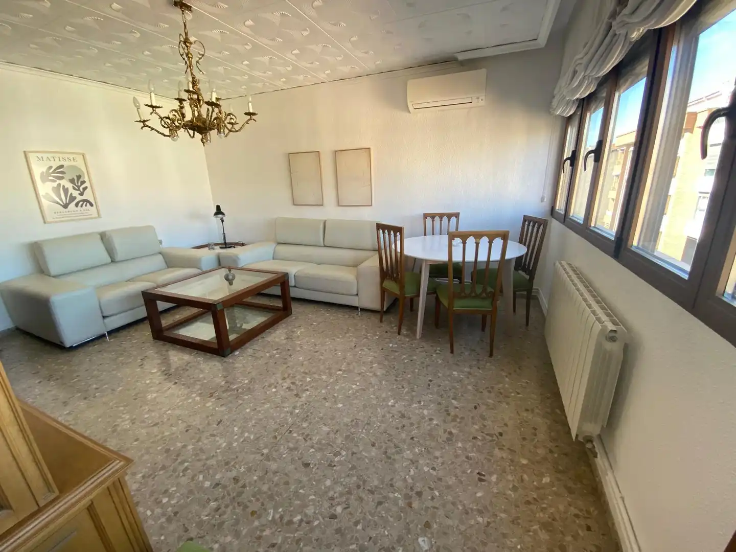 Sala de estar de Piso de alquiler en Albacete con Calefacción, Amueblado y Balcón