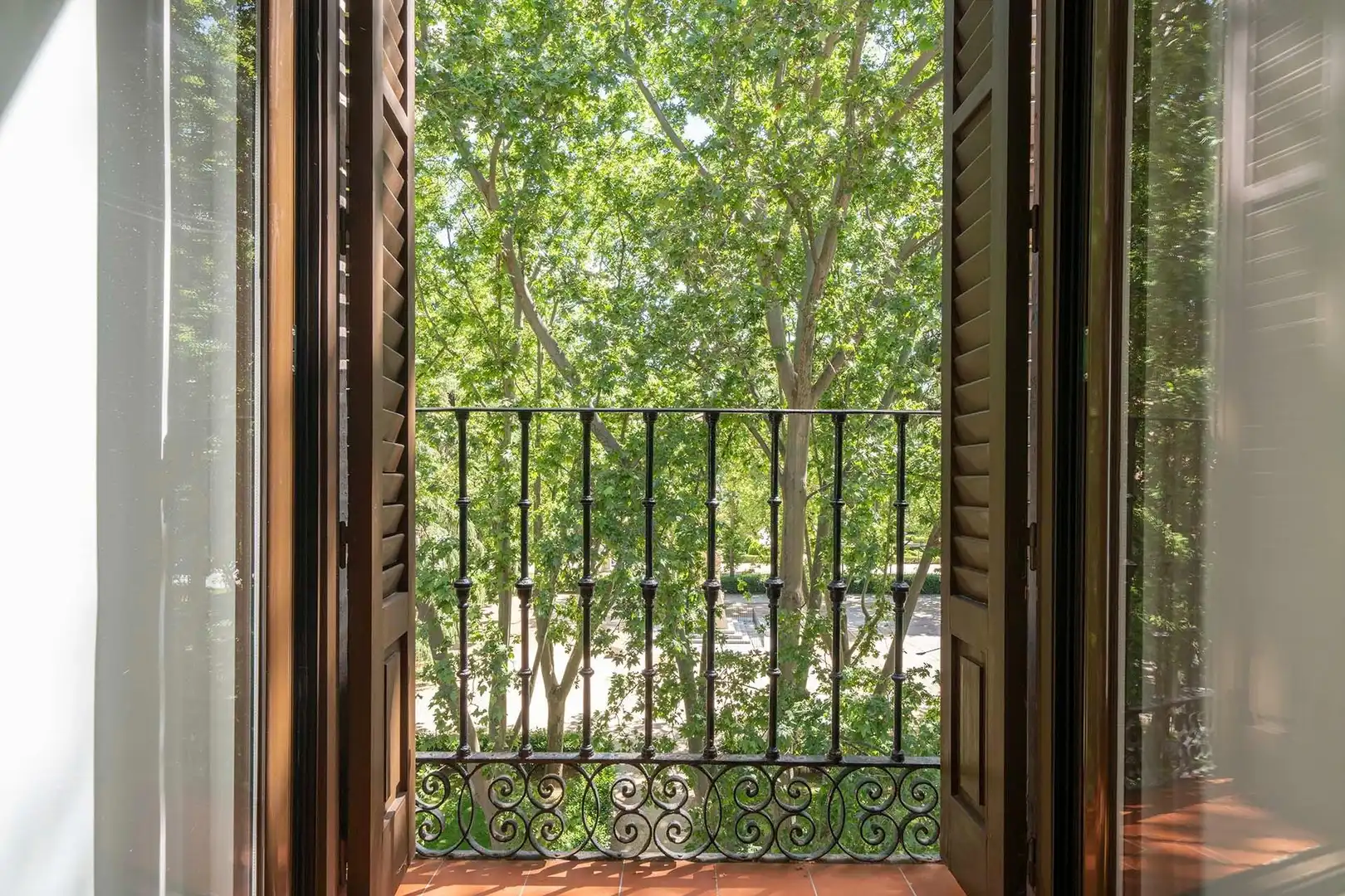 Terrasse von Wohnung zur Miete in Madrid mit Klimaanlage, Heizung und Balkon