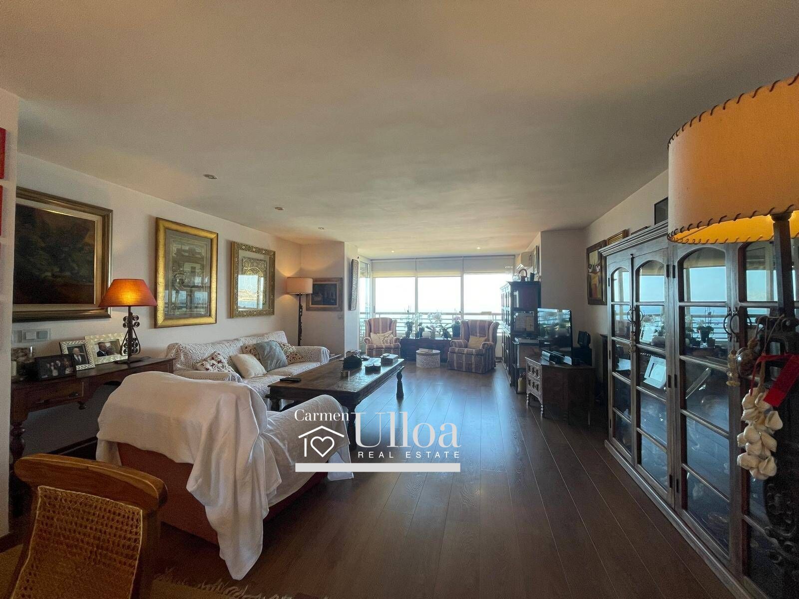 Wohnzimmer von Wohnung zum Verkauf in Alicante / Alacant mit Klimaanlage, Terrasse und Gemeinschaftspool