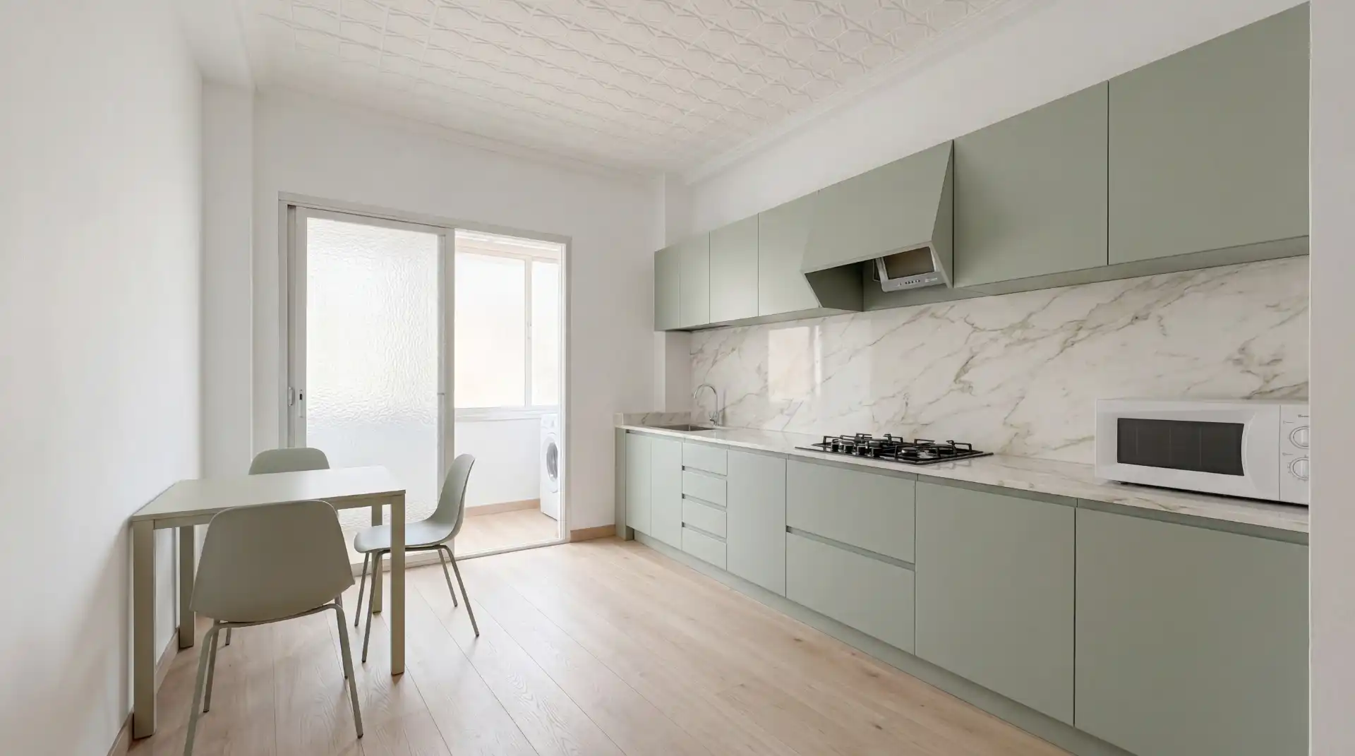 Küche von Wohnung zum Verkauf in Alicante / Alacant mit Klimaanlage, Heizung und Möbliert