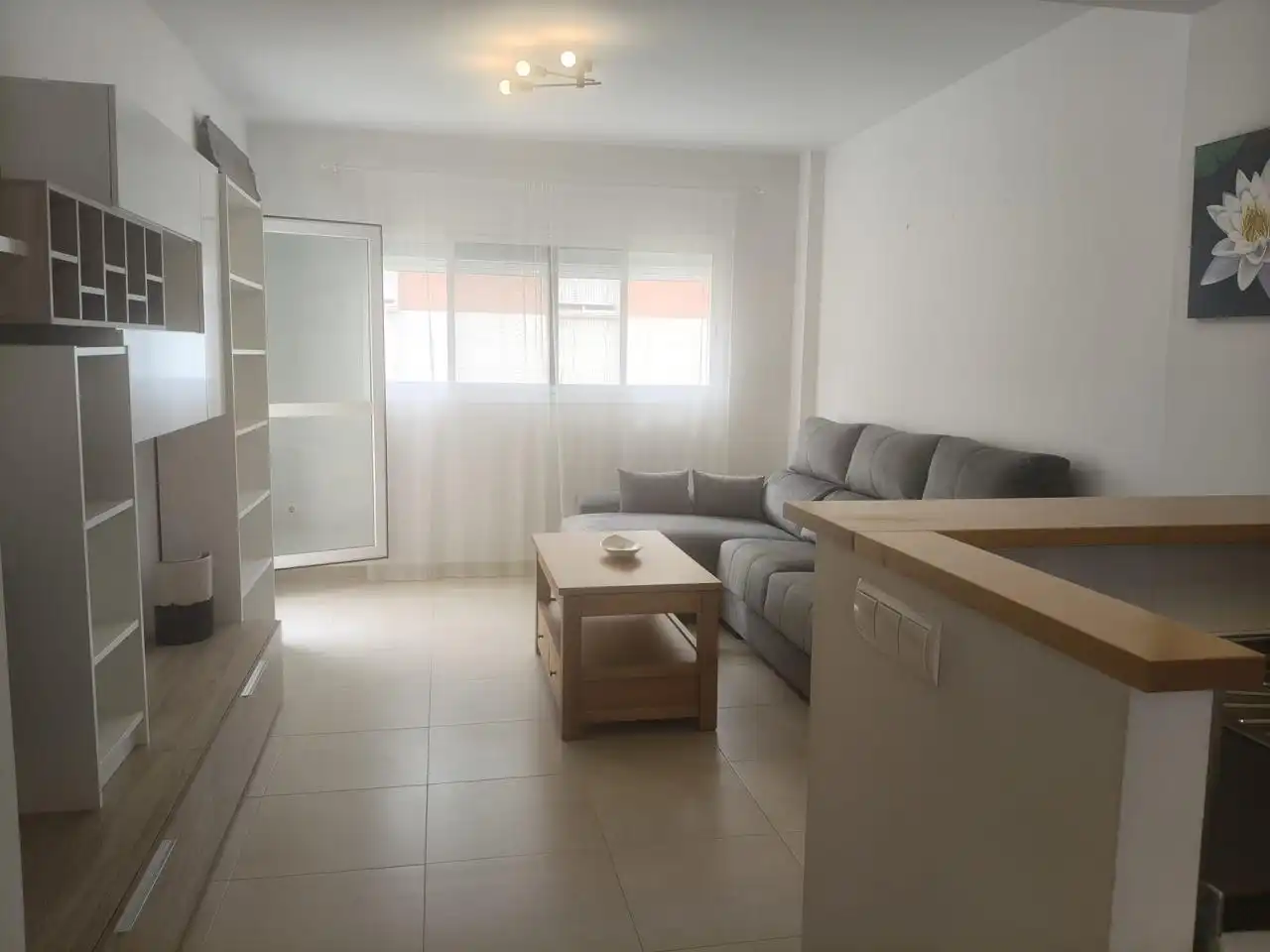 Sala de estar de Piso de alquiler en Málaga con Terraza, Amueblado y Piscina comunitaria