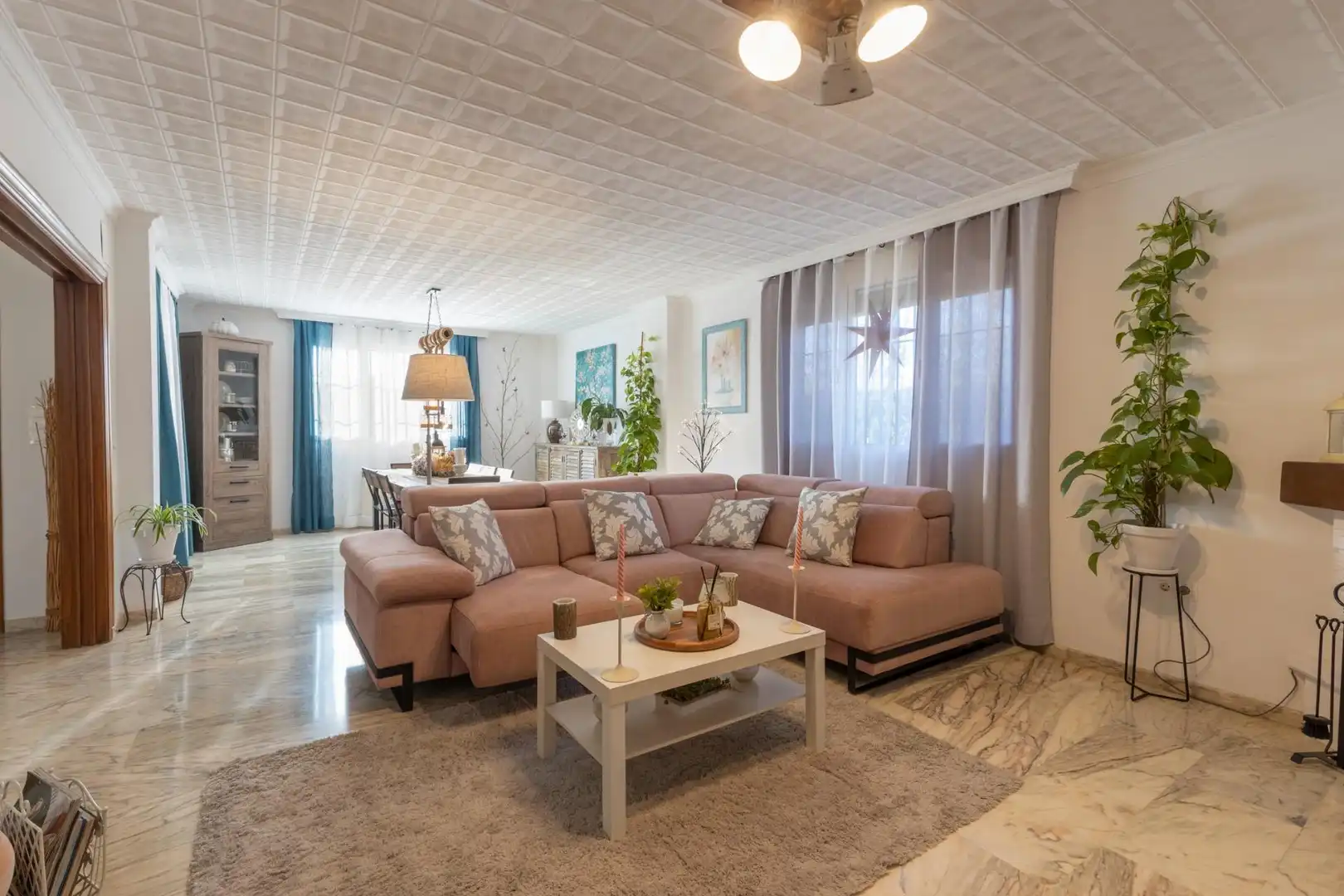 Sala d'estar de Casa o xalet en venda en Gójar amb Calefacció, Jardí privat i Terrassa
