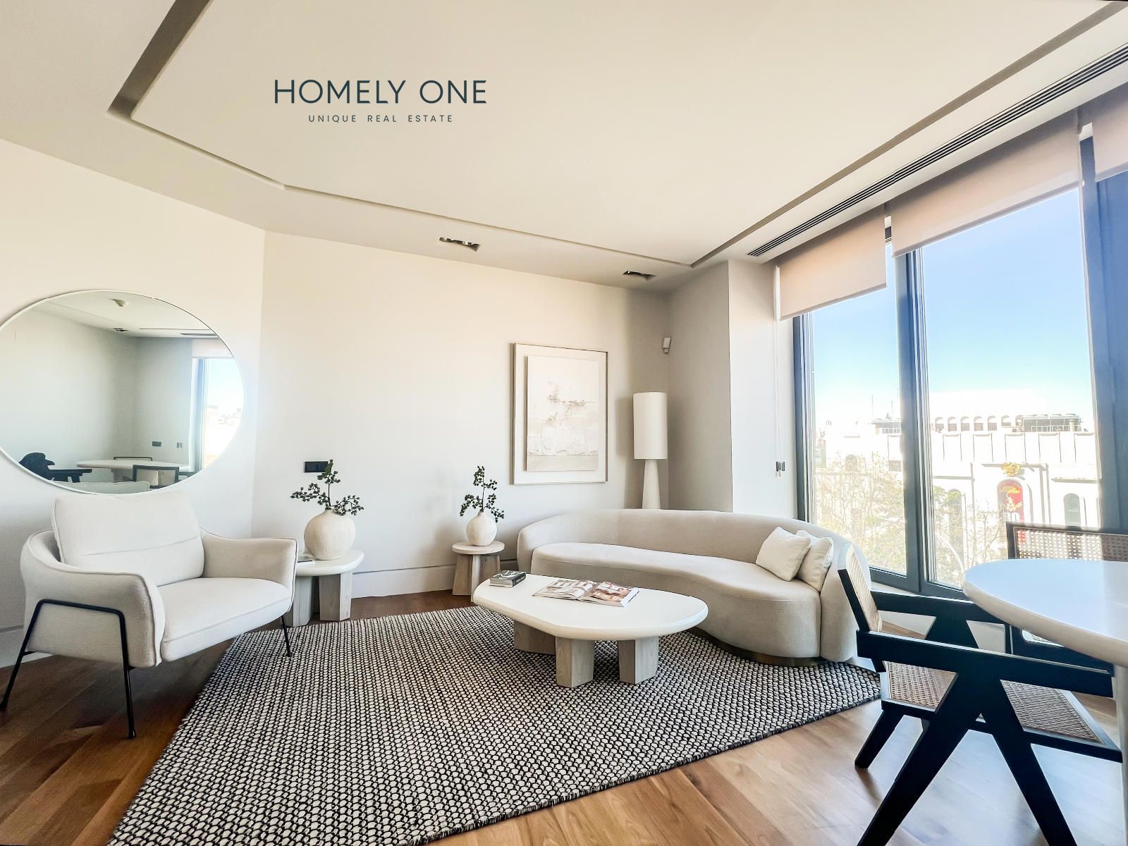 Sala de estar de Piso de alquiler en  Madrid Capital con Aire acondicionado, Calefacción y Amueblado