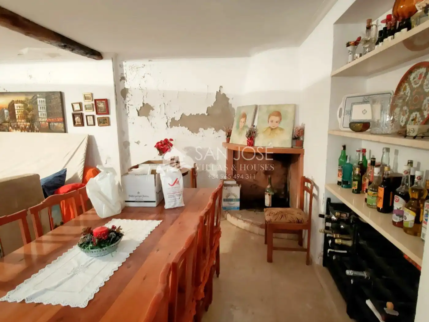 Menjador de Casa o xalet en venda en Aspe amb Terrassa, Traster i Balcó