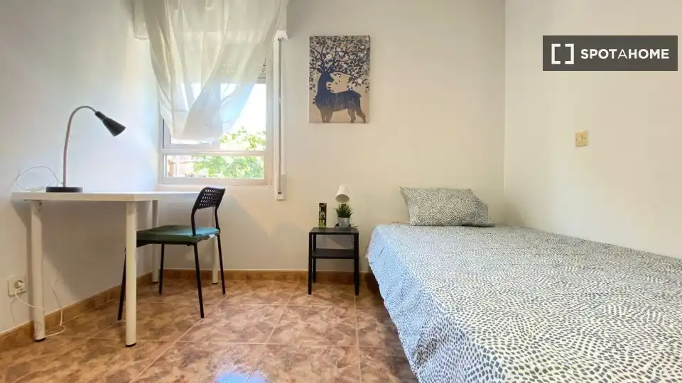 Bedroom of Flat for rent in Madrid  with Air Conditioner, Heating and Furnished