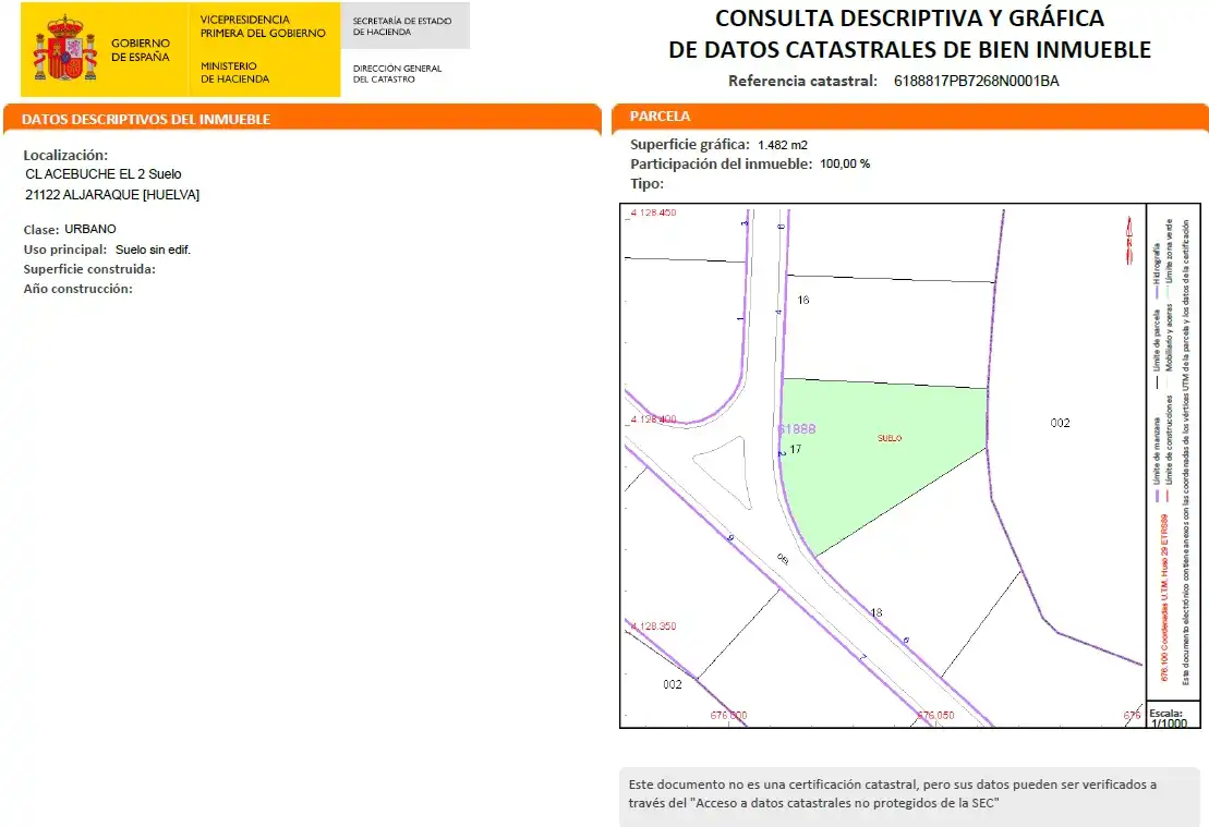 Residential land for sale in ACEBUCHE, imagen 3