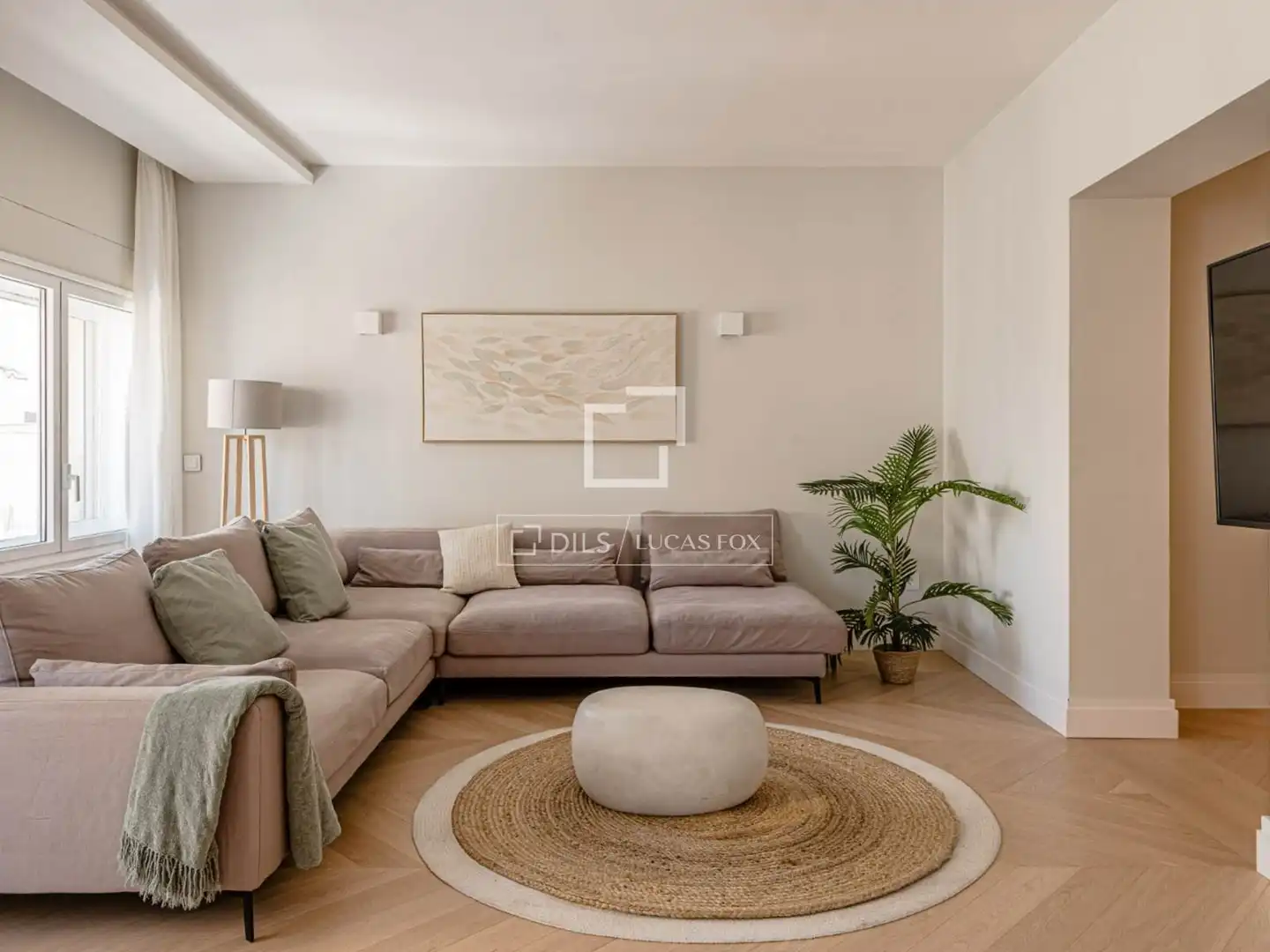 Sala de estar de Piso de alquiler en Madrid con Aire acondicionado y Amueblado