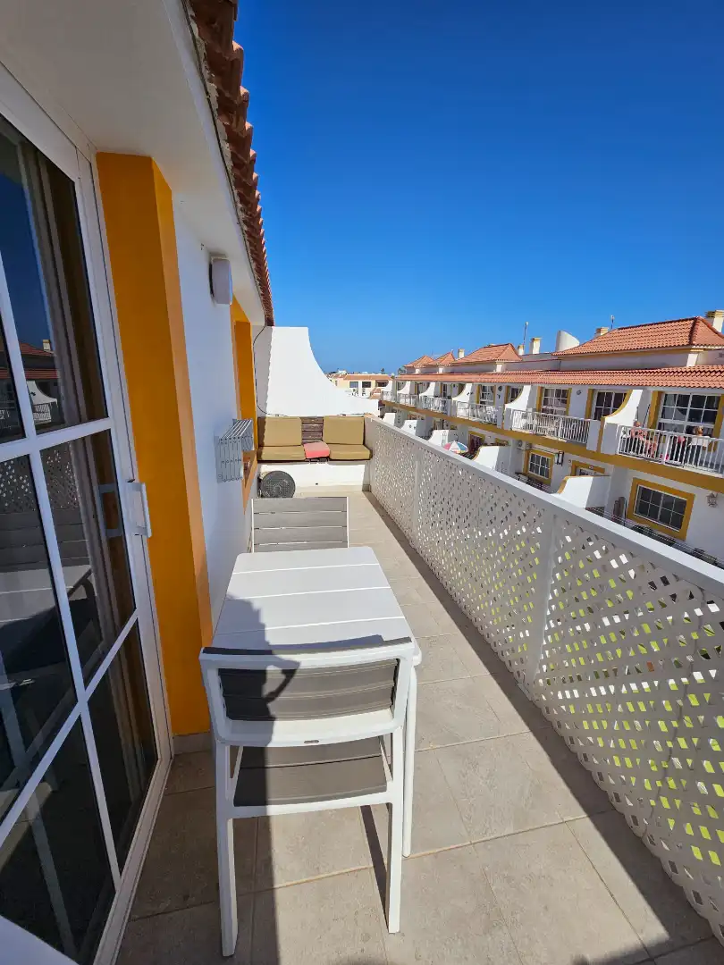 Terrassa de Apartament de lloguer en Antigua amb Moblat, Balcó i Piscina comunitària