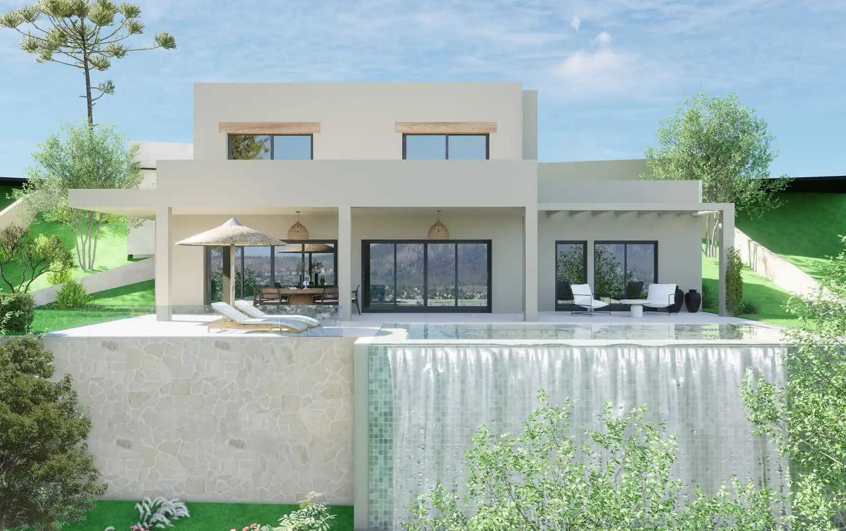 Vista exterior de Casa o xalet en venda en Jávea / Xàbia amb Aire condicionat, Calefacció i Jardí privat