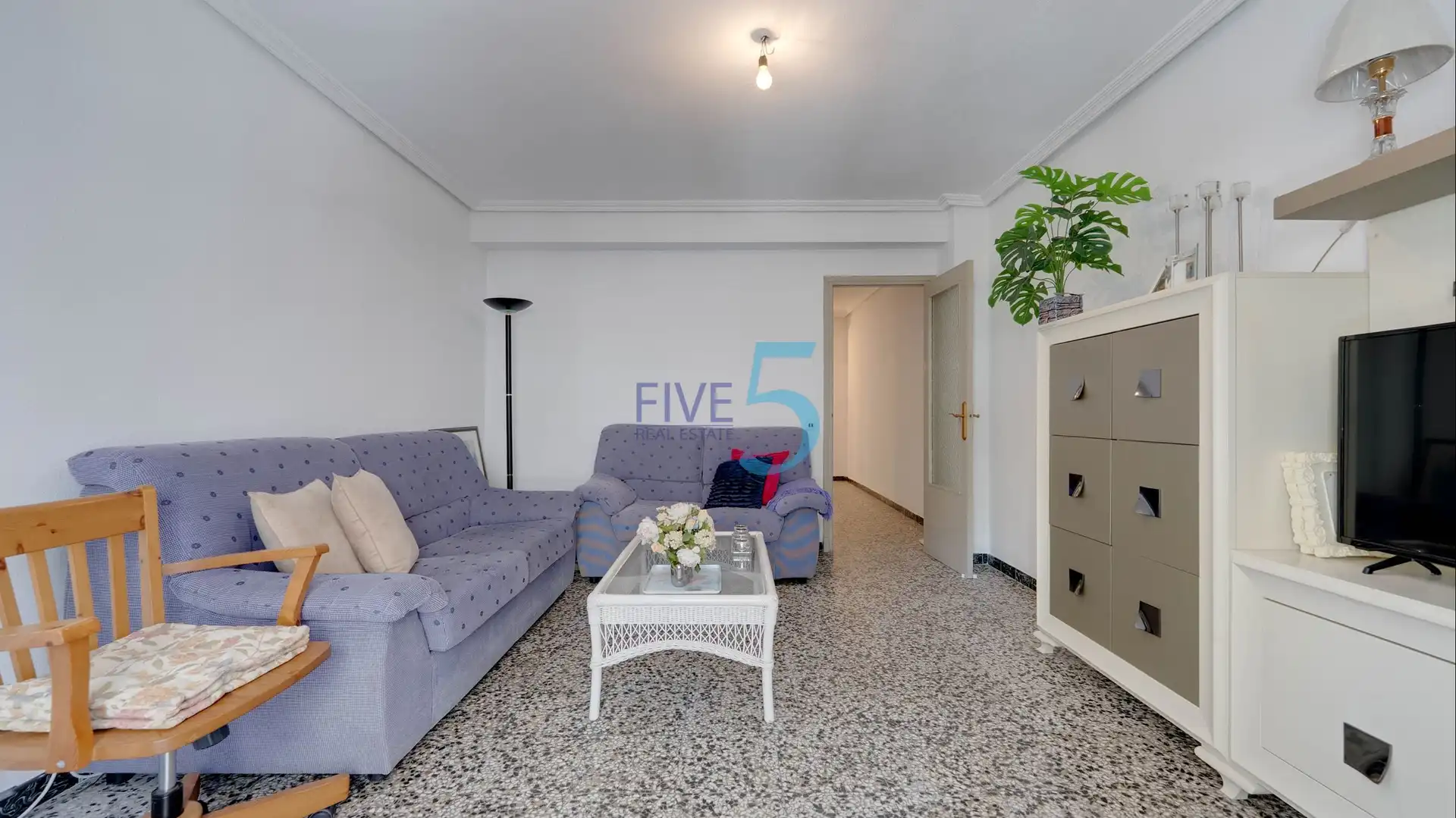 Living room of Flat for sale in Elche / Elx  with Furnished and Balcony