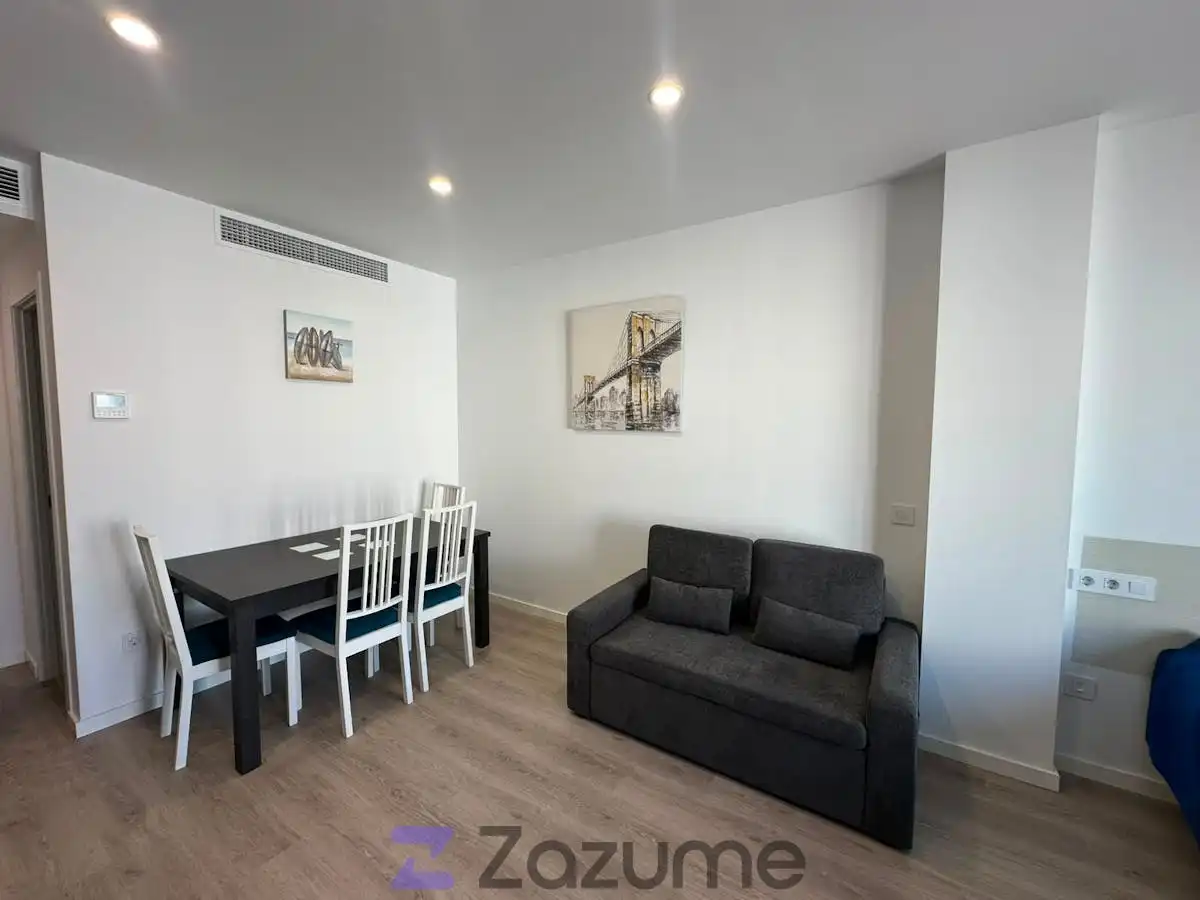 Sala d'estar de Loft de lloguer en Mijas amb Aire condicionat, Calefacció i Parquet