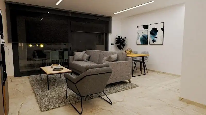 Sala d'estar de Àtic en venda en Pilar de la Horadada amb Calefacció, Terrassa i Piscina