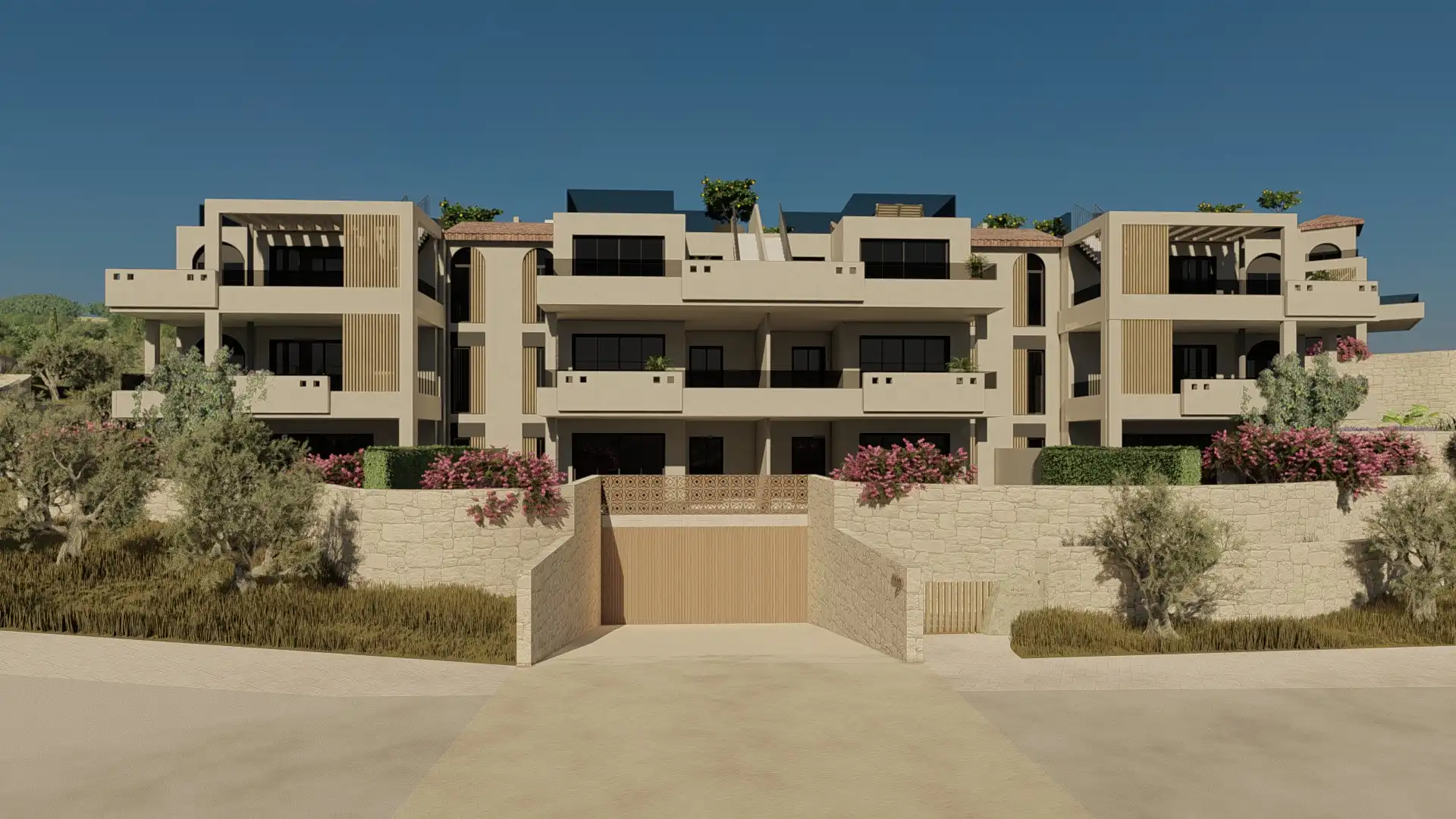 Exterior view of Apartments for sale in Guaro  with Air Conditioner, Terrace and Swimming Pool