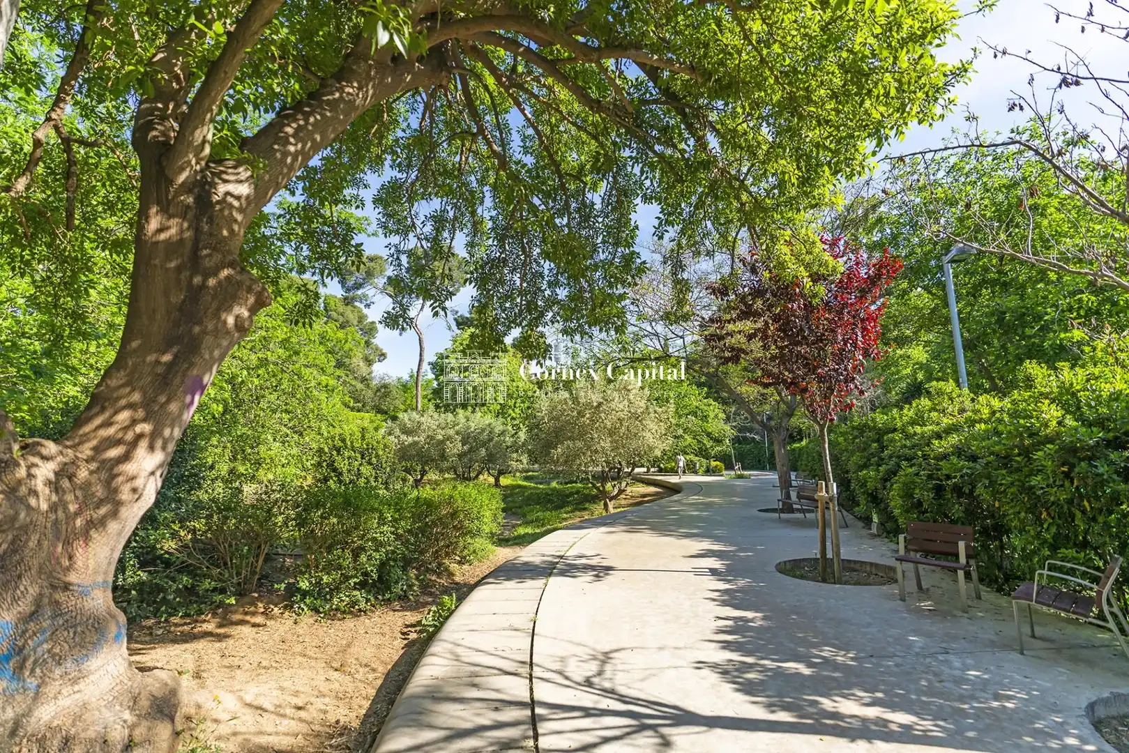 Exterior view of Flat for sale in Barcelona  with Air Conditioner, Heating and Private garden