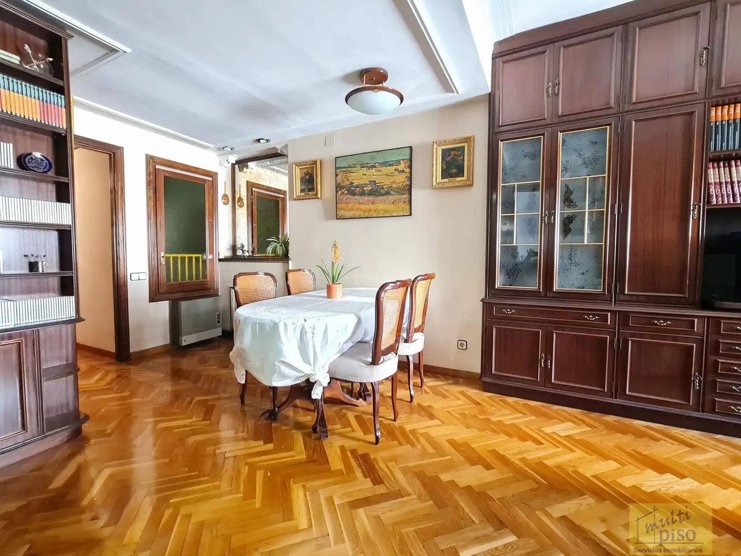 Esszimmer von Wohnung zum Verkauf in Barcelona mit Klimaanlage, Parkett und Terrasse