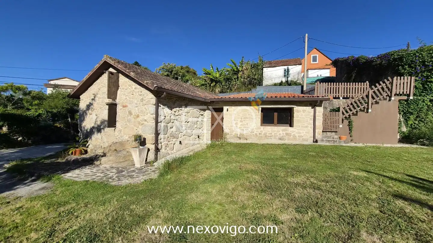 Vista exterior de Casa o chalet en venta en Moaña con Jardín privado, Terraza y Amueblado