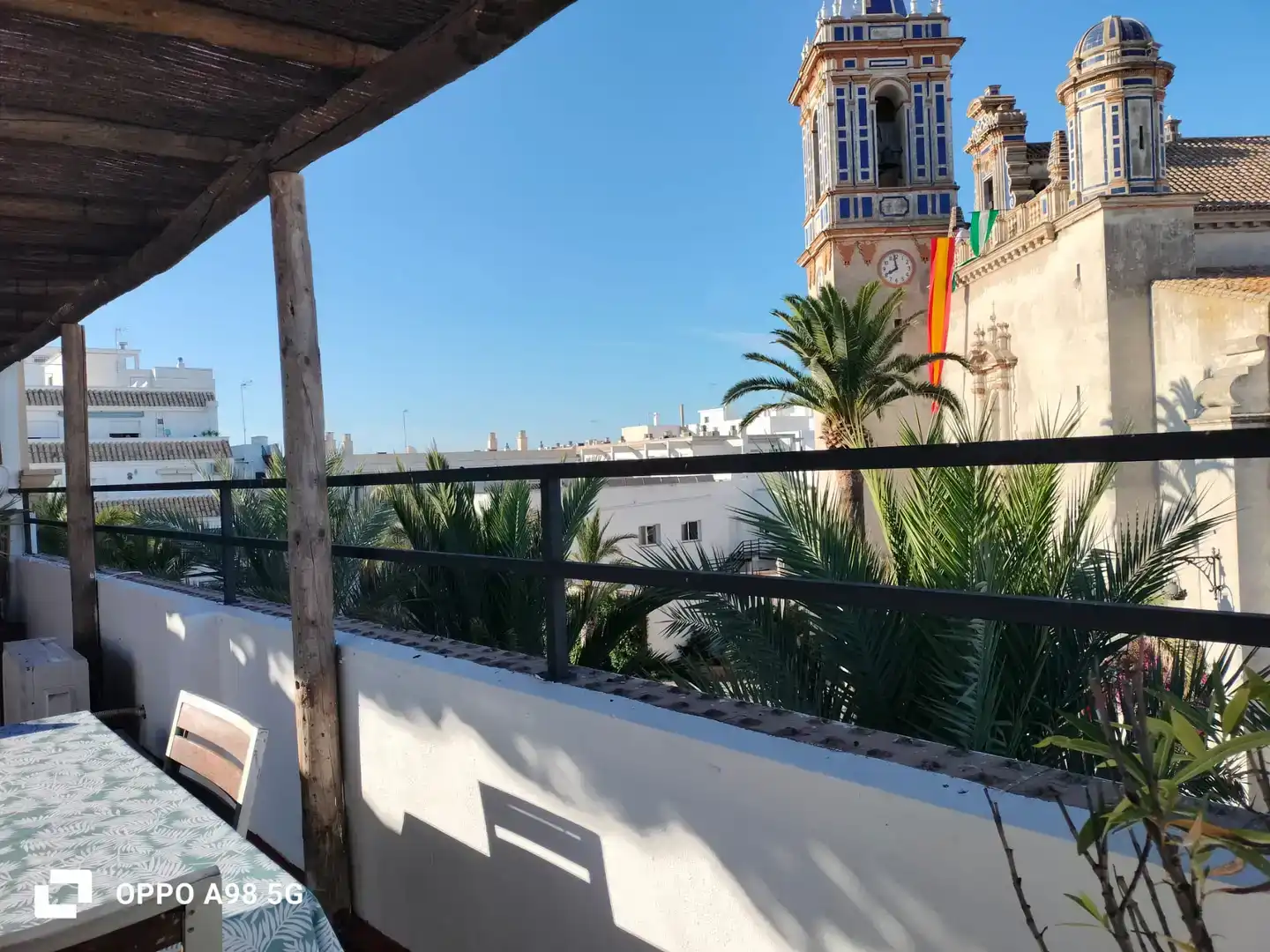 Terraza de Piso de alquiler en Chipiona con Aire acondicionado, Trastero y Amueblado