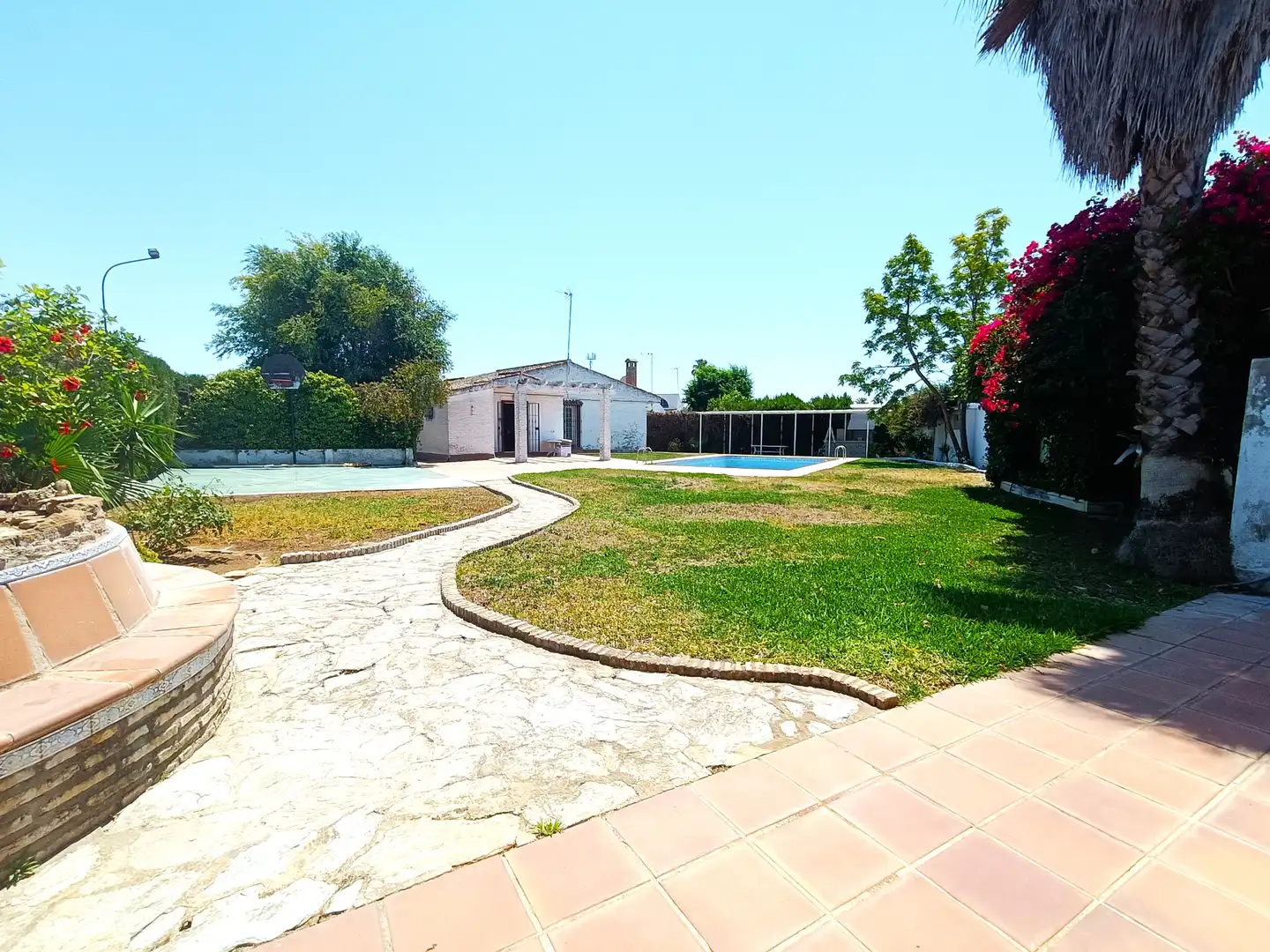 Jardín de Casa o chalet en venta en Espartinas con Aire acondicionado, Jardín privado y Terraza