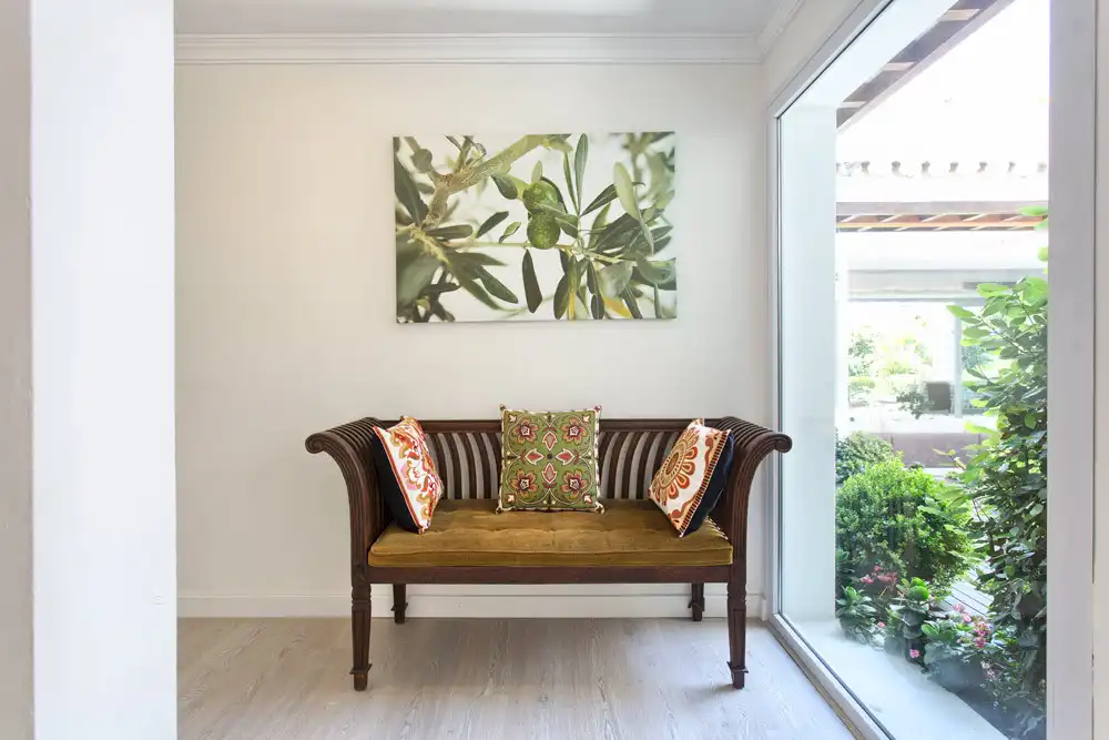 Sala d'estar de Casa o xalet de lloguer en Marbella amb Aire condicionat, Jardí privat i Terrassa