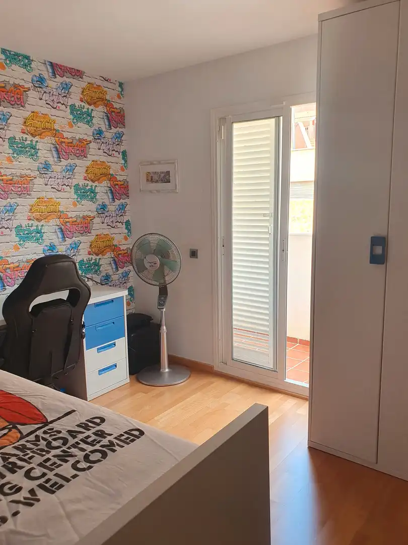 Habitación de Casa adosada de alquiler en Roquetas de Mar con Aire acondicionado, Calefacción y Parquet