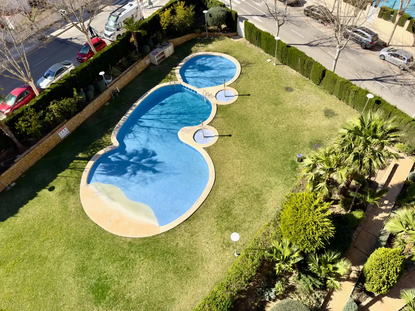 Piscina de Apartament en venda en Calpe / Calp amb Aire condicionat, Calefacció i Terrassa
