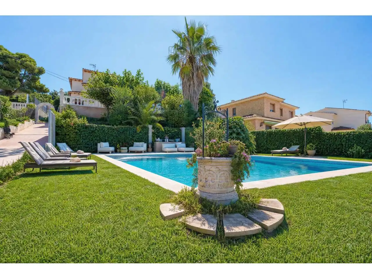 Garden of Houses for sale in Cunit  with Private garden, Terrace and Furnished